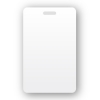 Portrait Slotted Blank White Plastic PVC ID Cards (500/Box)